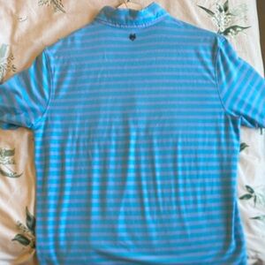 Greyson Blue and Purple Striped Polo Shirt